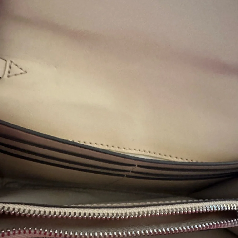 Tory Burch Britten Studs Set Light Nougat Bag + Wallet RARE Matching‎ Set
